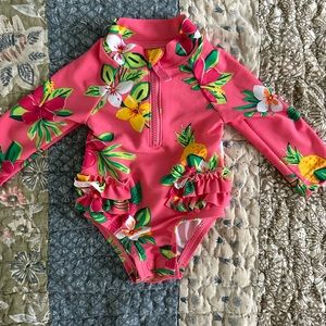 Newborn carter bathing suit with rash guard